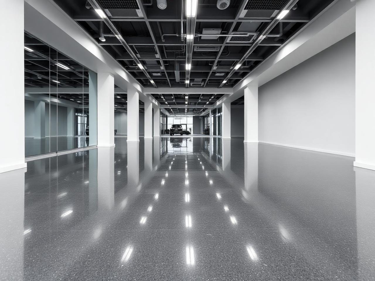 Solid Color epoxy flooring finish
